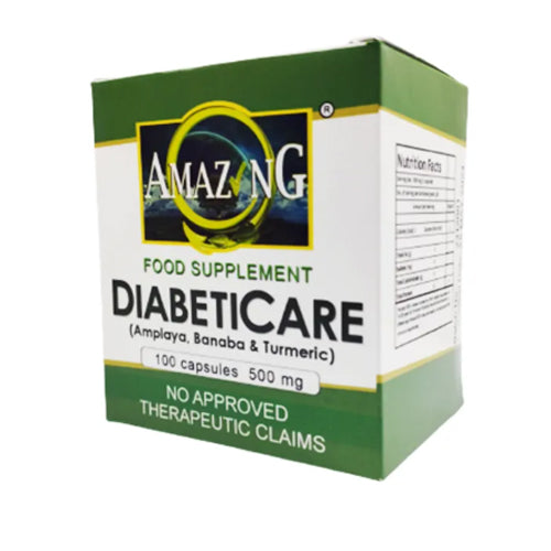 DiabetiCare supplement facts and ingredients - Ampalaya Banaba Turmeric blend for blood sugar balance