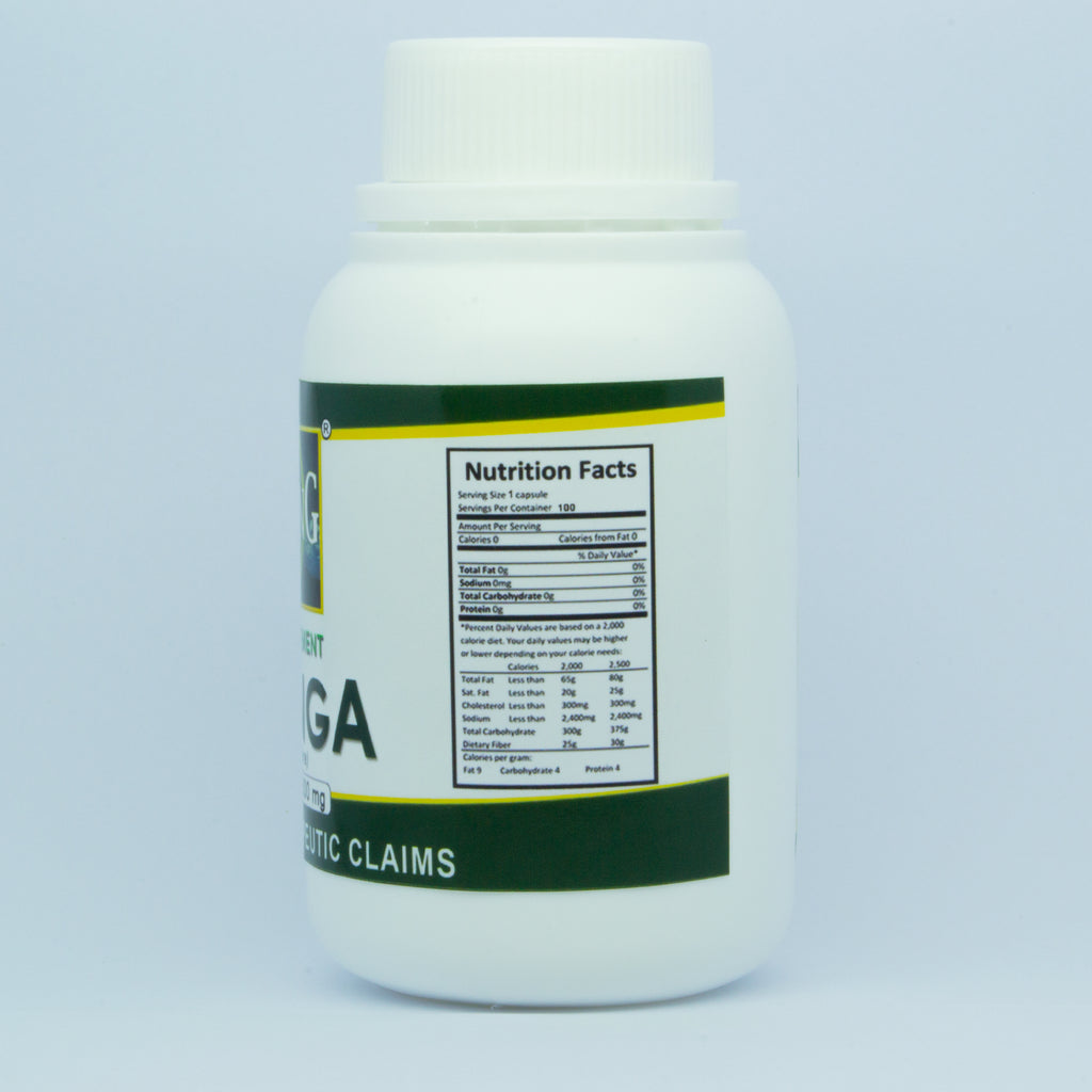 Moringa capsules nutritional information and supplement facts