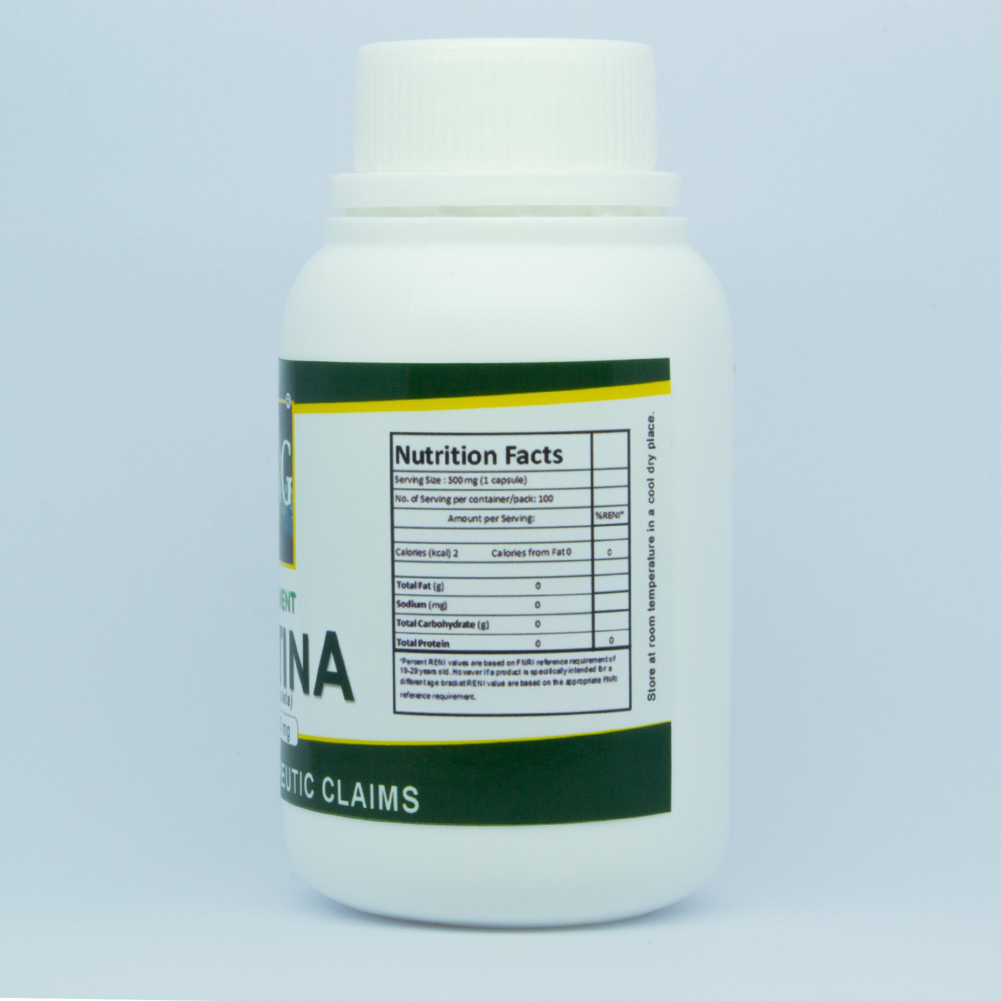 Serpentina supplement facts and usage instructions