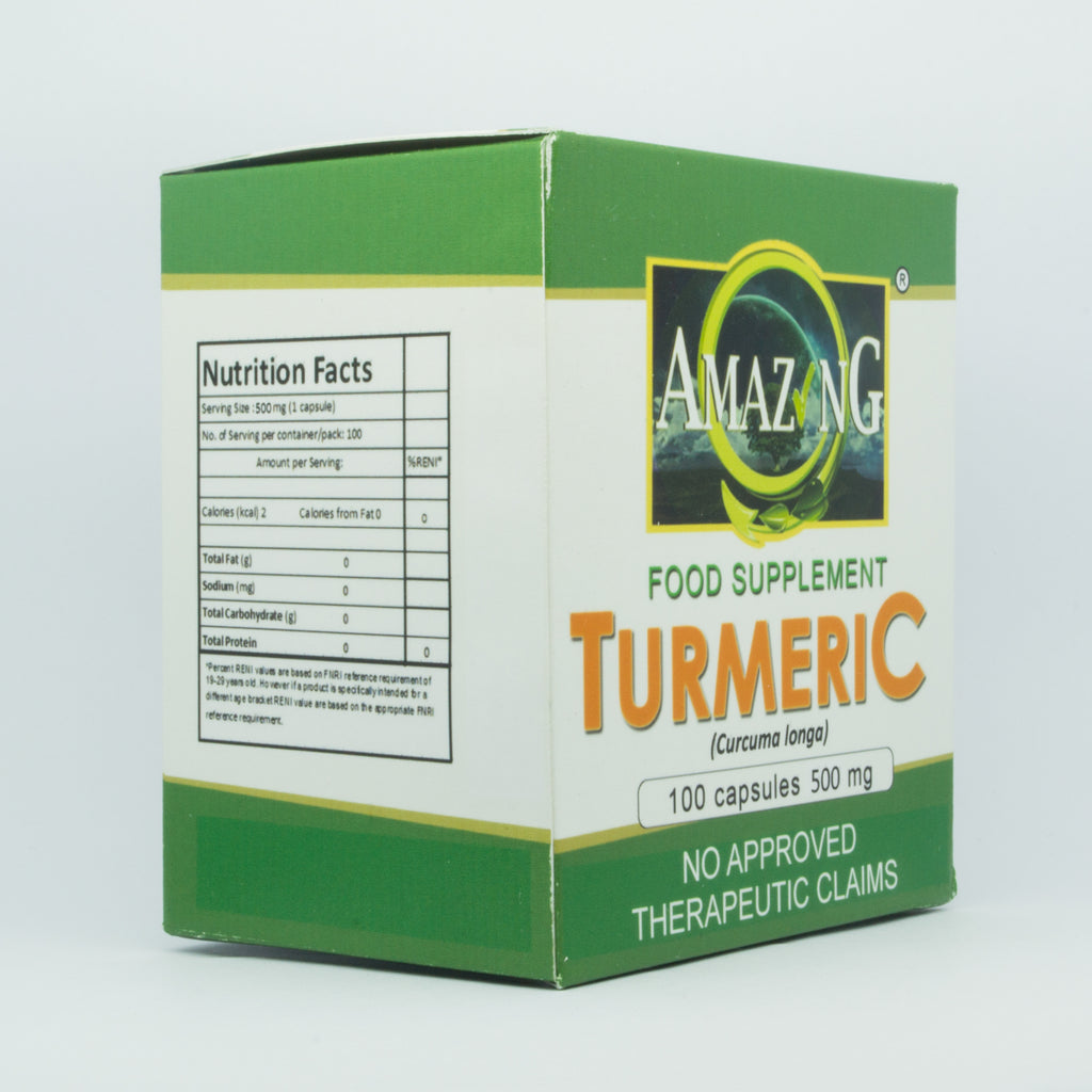 Turmeric capsules box additional product information