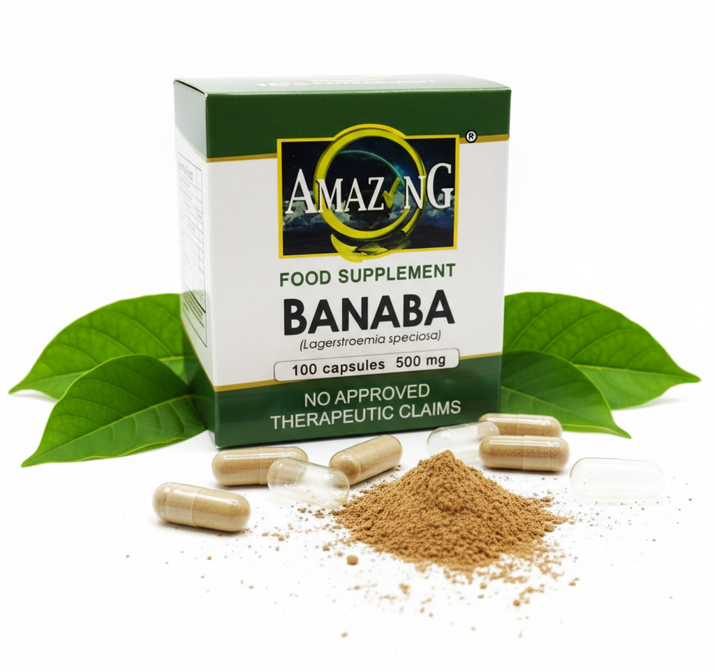 Banaba capsules enhanced product image - Amazing Food Supplement 500mg